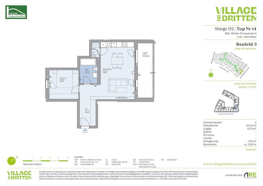Wohnung Erstbezug Neubau mit Loggia Belvedere