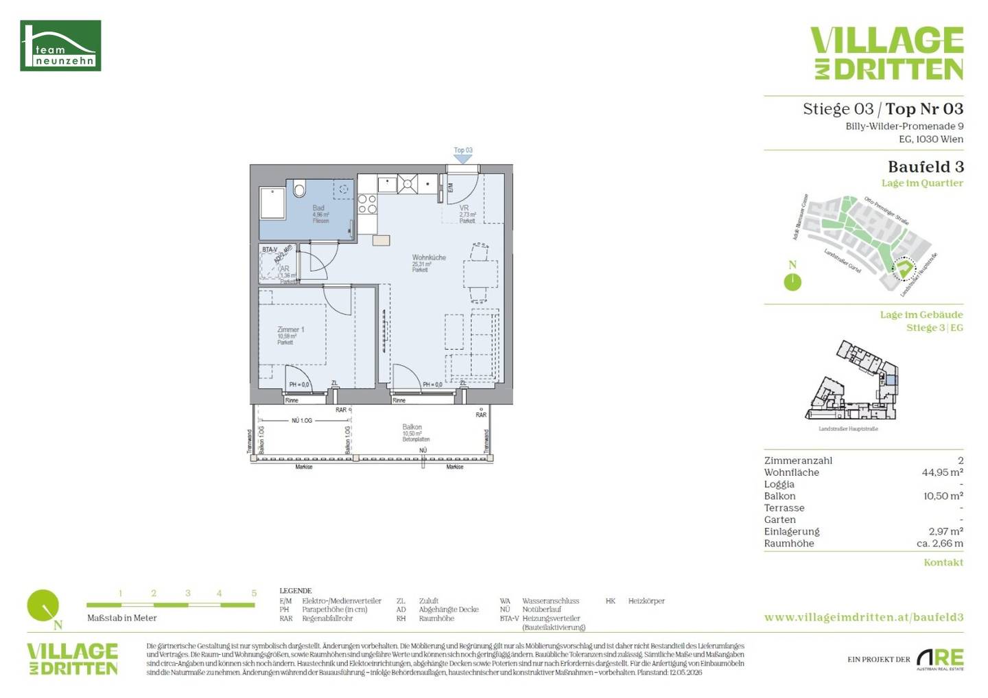 Ground floor new build in Village in the Third