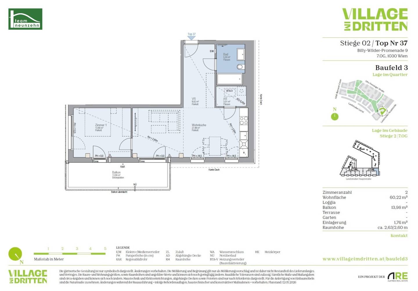 Newly built apartment with balcony near Schweizergarten