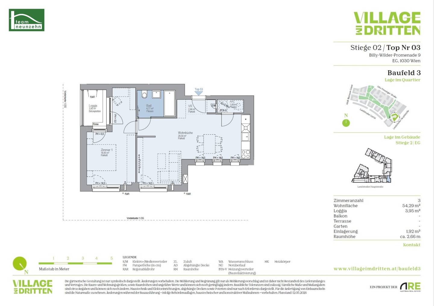 Apartment New Build Loggia Village in the Third District