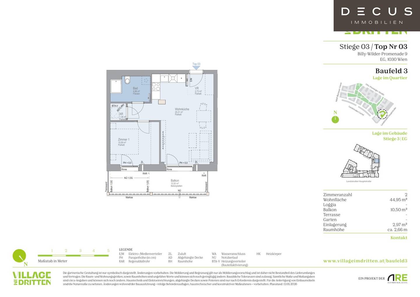 Neubau Erstbezug Wohnung mit Balkon