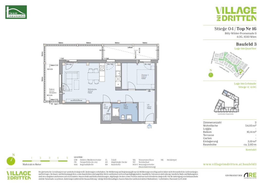 2-Room Apartment with Balcony in 1030 Vienna
