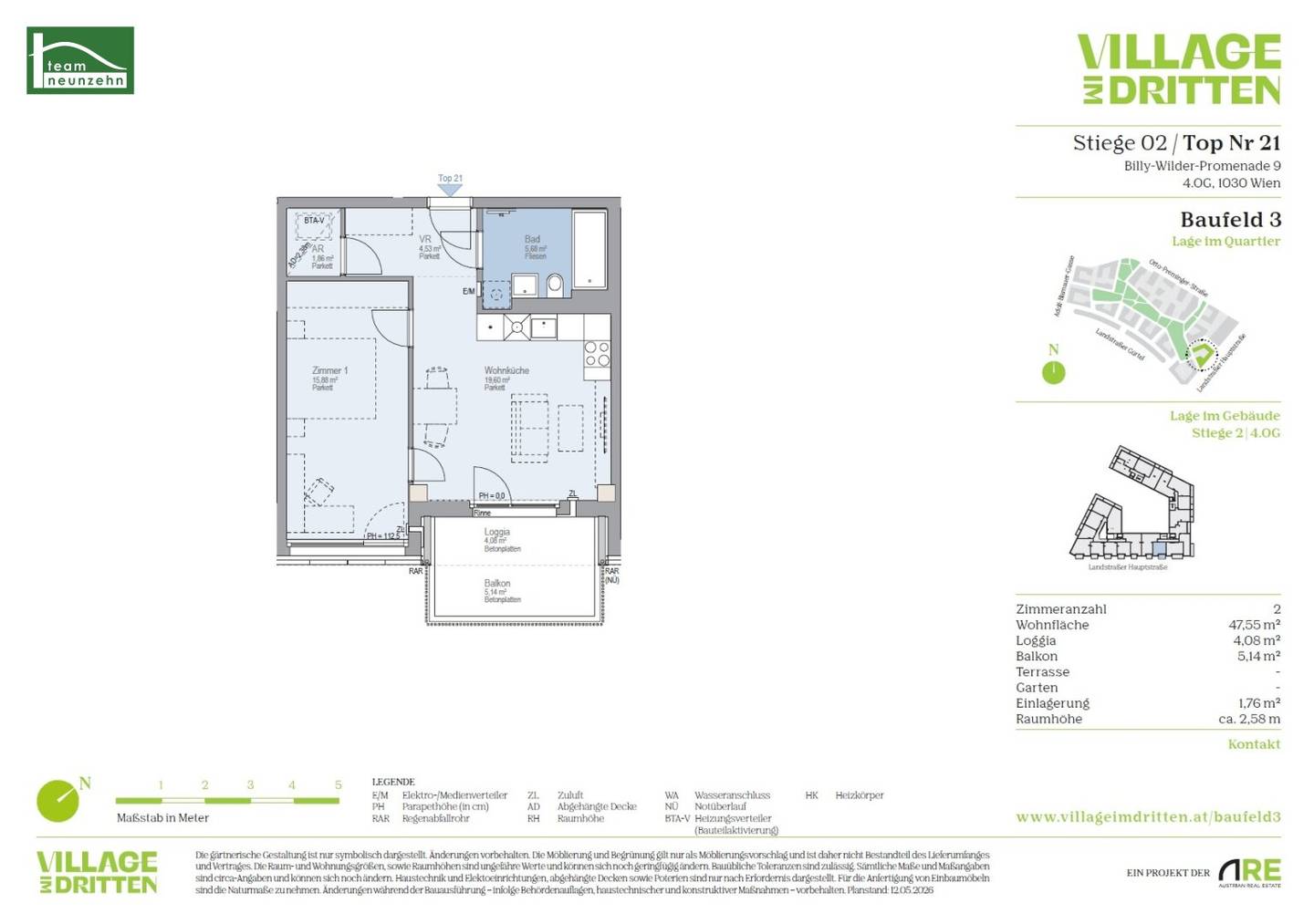 Newly built apartment in Village im Dritten
