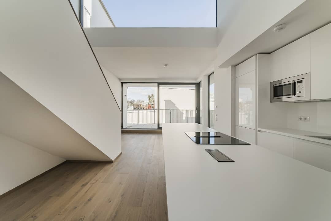 Top floor apartment near the Danube Canal and Prater with two terraces