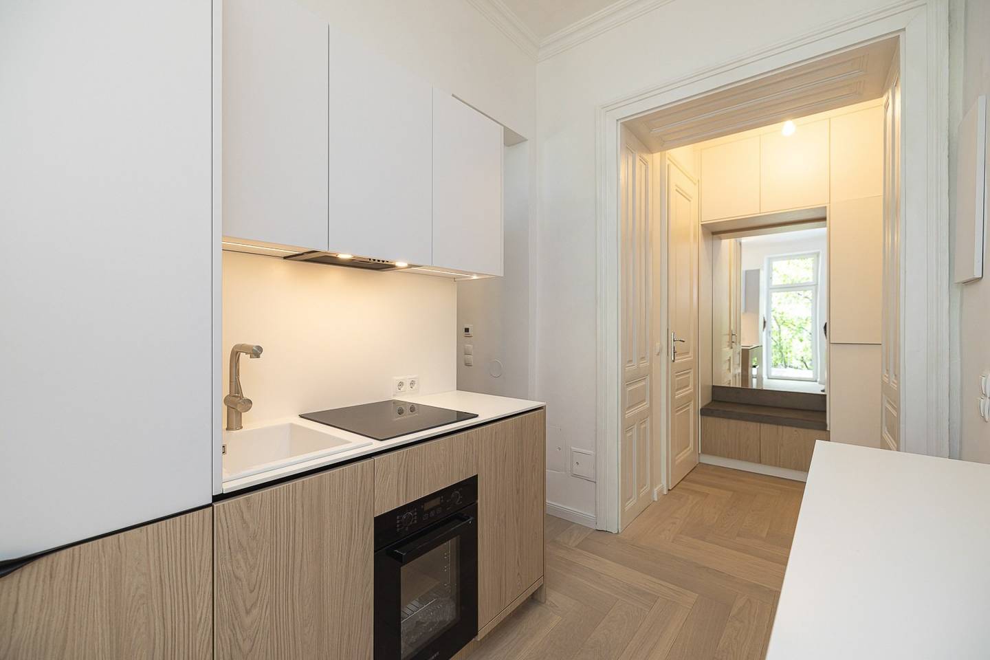Wohnung im Japandi Stil mit Westbalkon