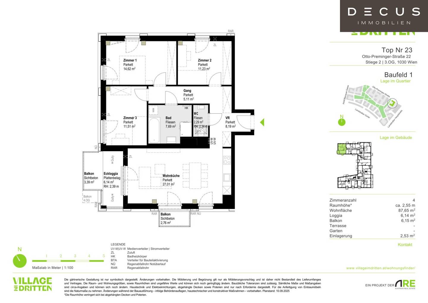 Erstbezug Neubauwohnung mit Balkon