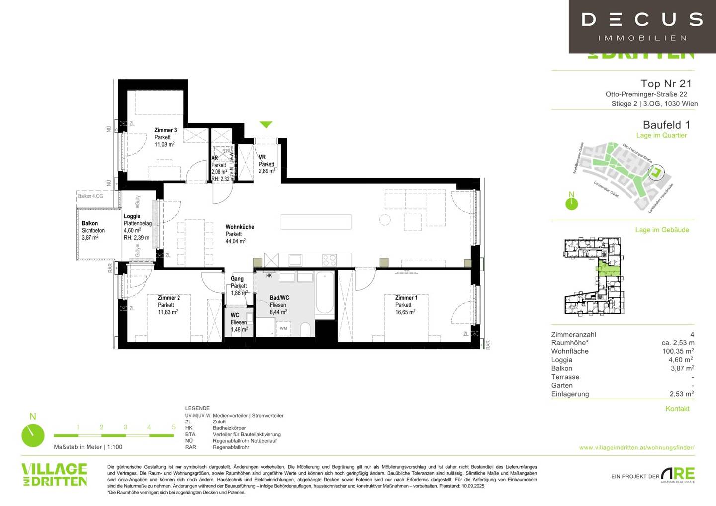 New-build apartment with loggia and balcony in sustainable district