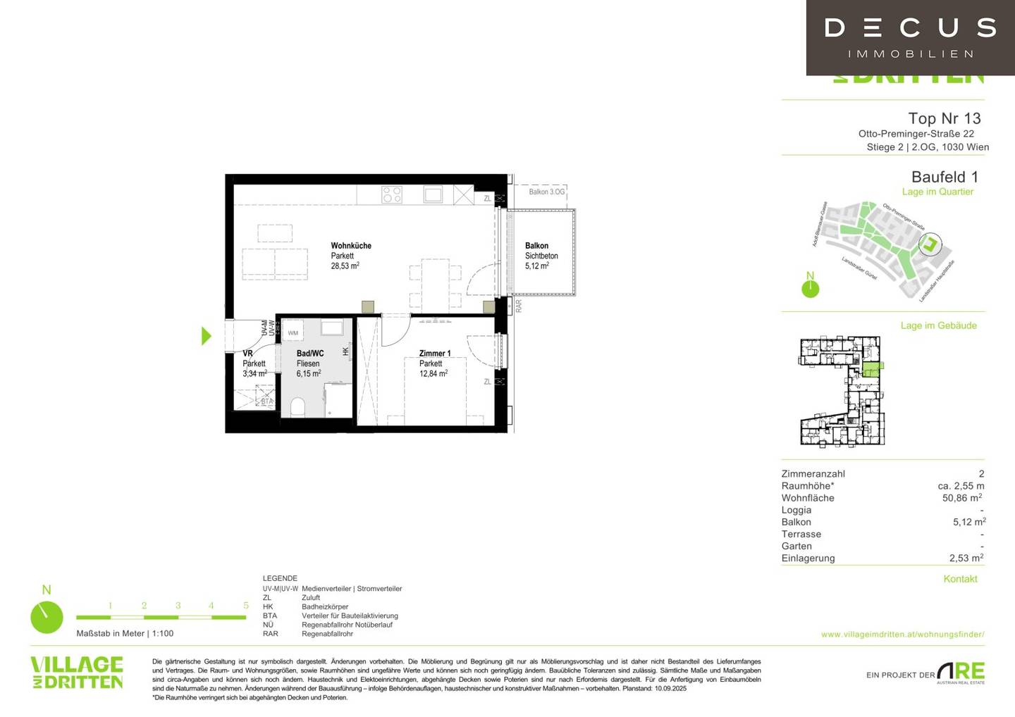 New build apartment with balcony and private outdoor space