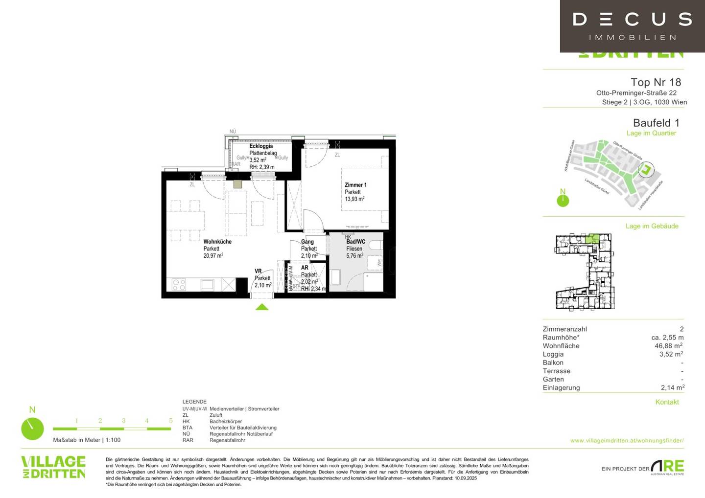 Newly built apartment in Village im Dritten with loggia