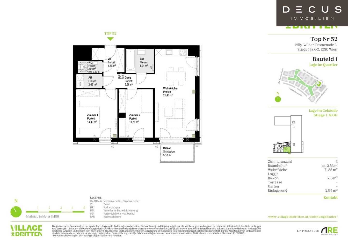Wohnung first occupancy new build balcony quality