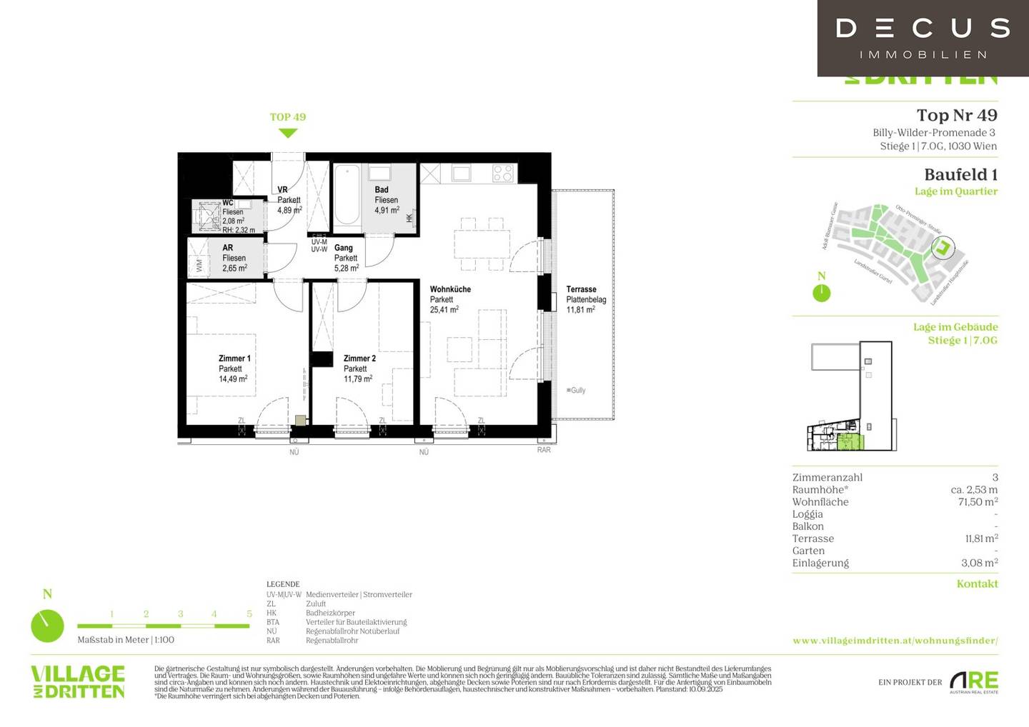 New build apartment with private terrace