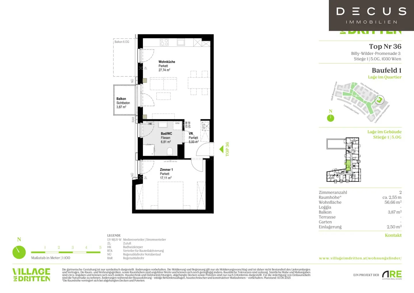New build apartment in Village im Dritten balcony