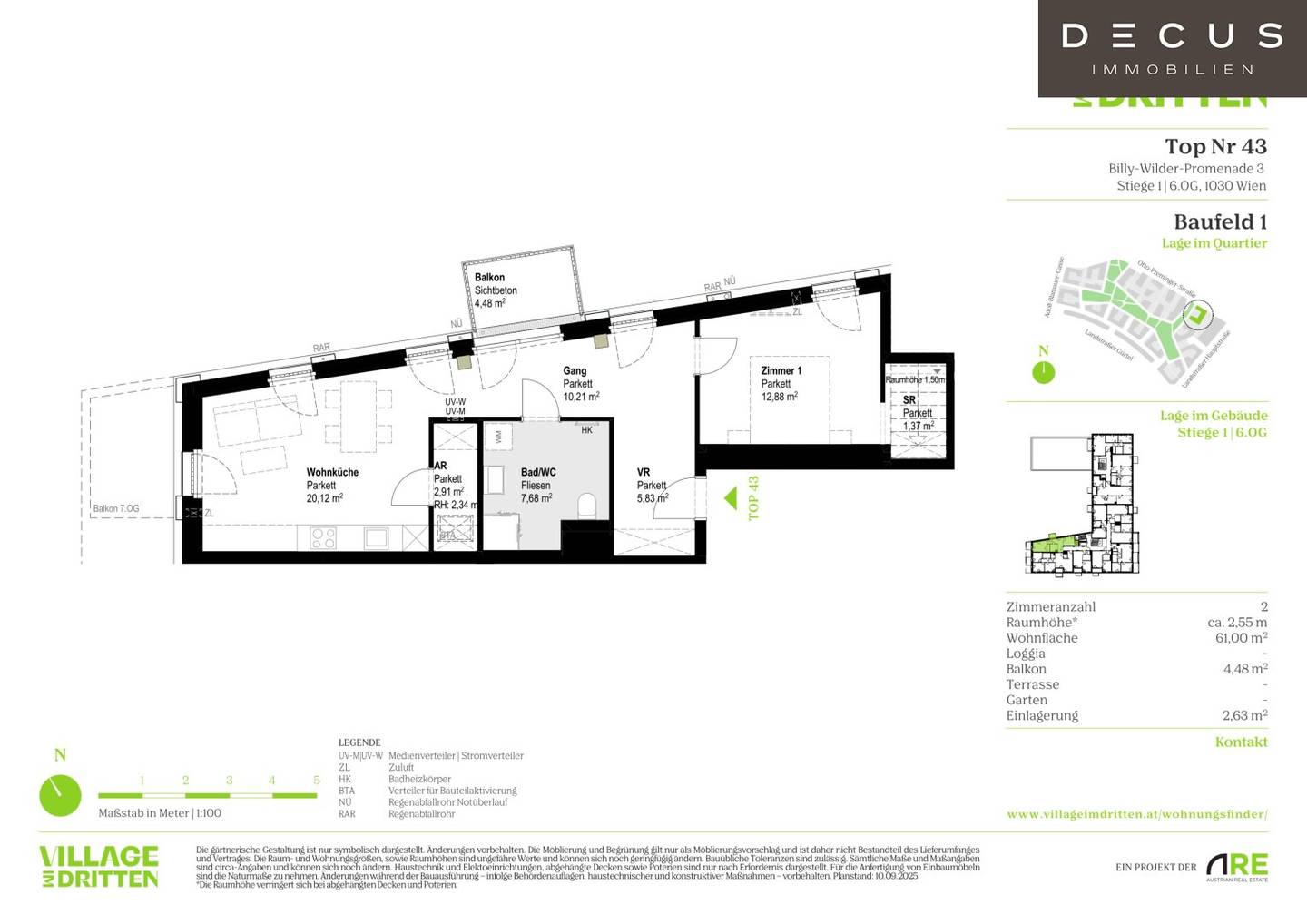 New build Wohnung Village im Dritten Balcony