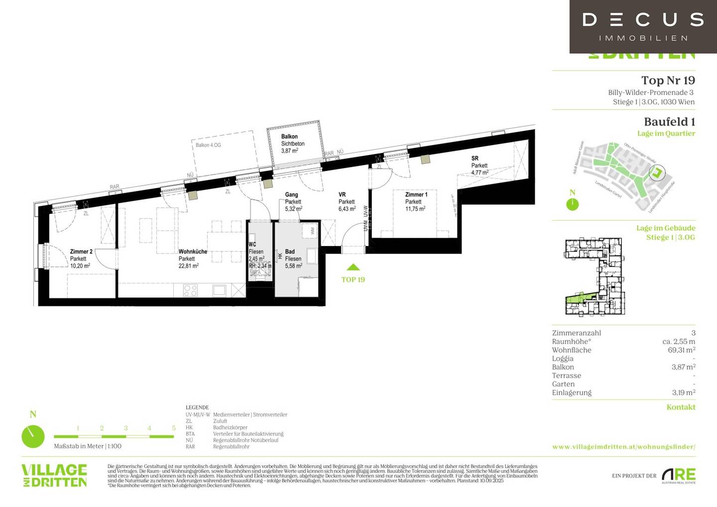 Wohnung Neubau mit Balkon hochwertige Ausstattung