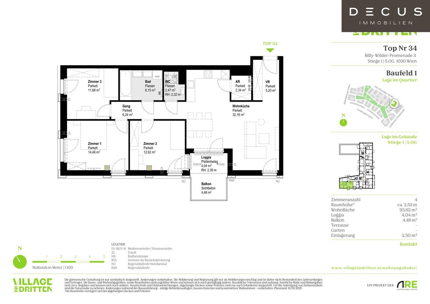 Apartment new build with balcony high quality