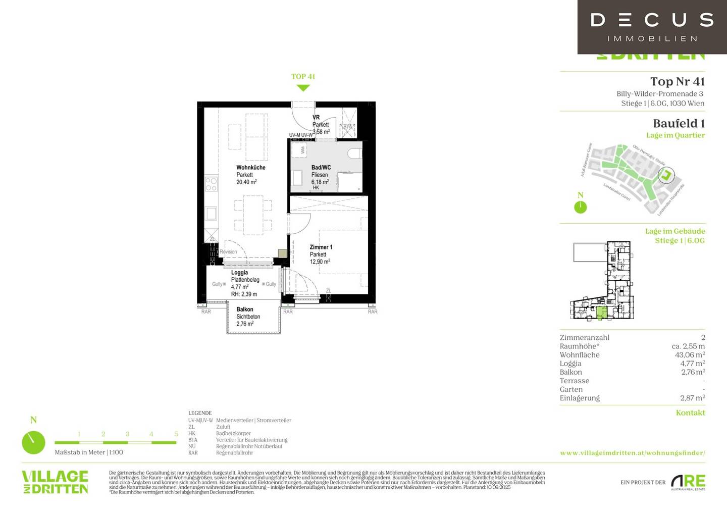 Palais Rose | 2-Zimmer-Wohnung mit Balkon