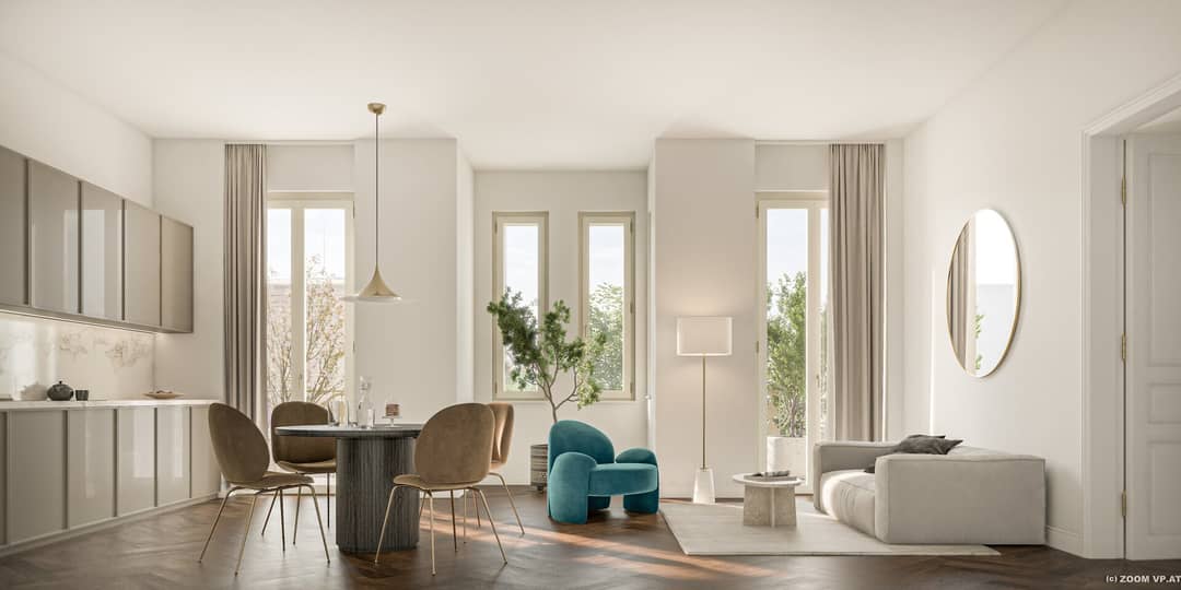 Wohnung Hofseitiger Erstbezug mit großem Balkon