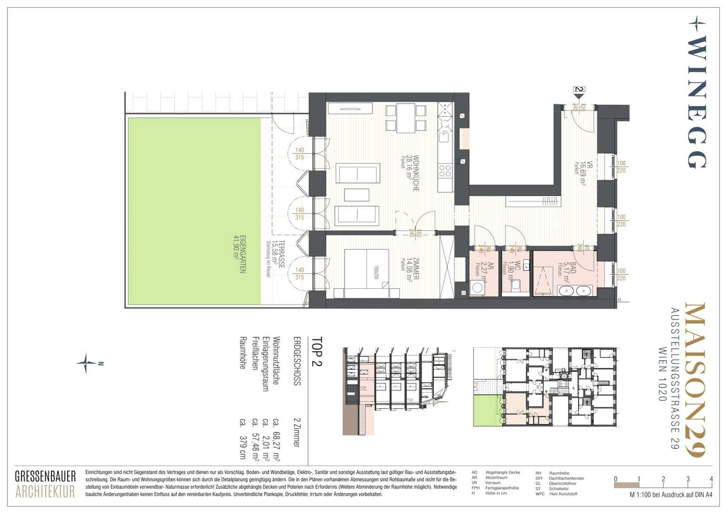 Wohnung Erstbezug Garten und Terrasse Prater U2