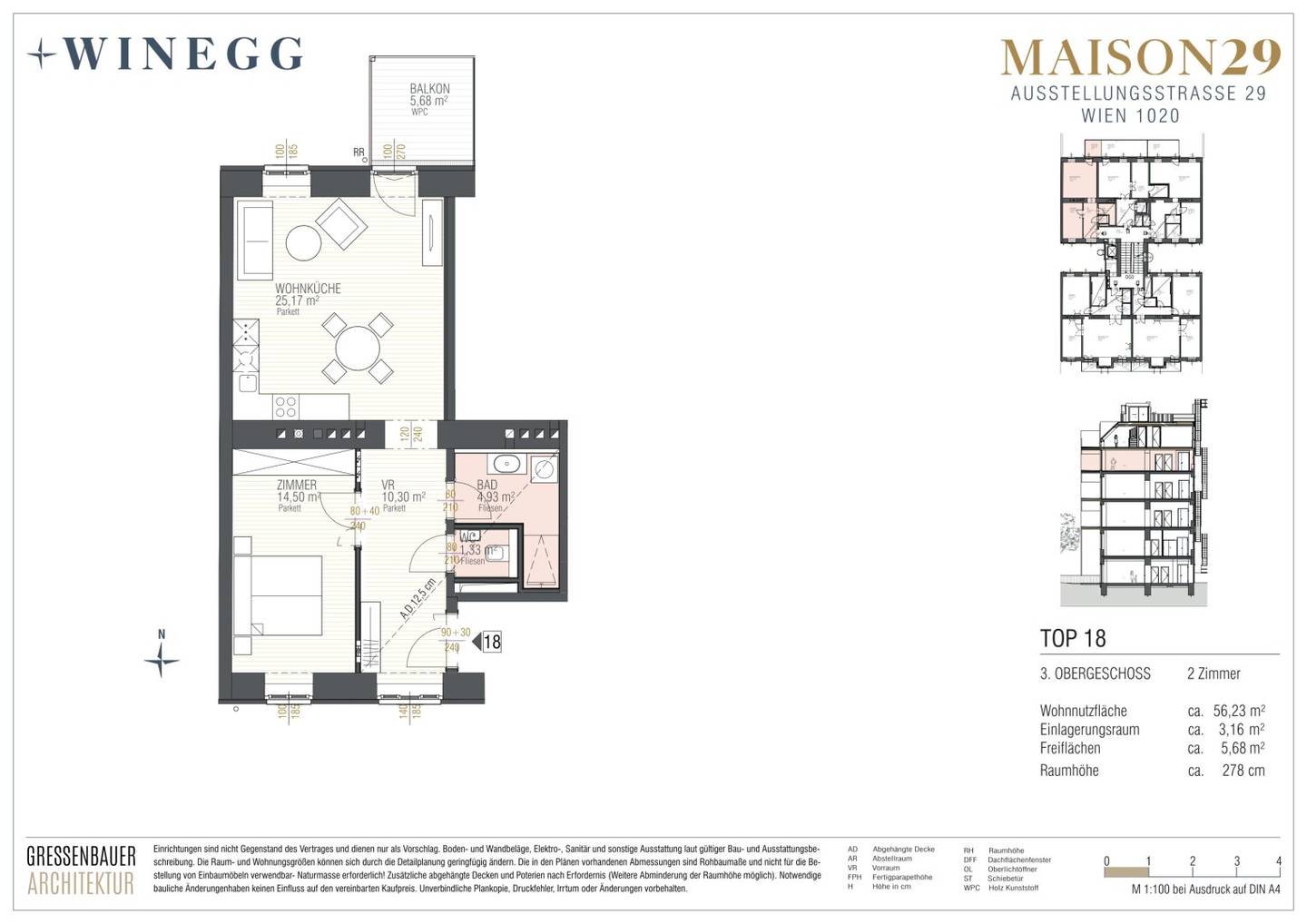 Apartment near Prater U2 Messe balcony first occupancy