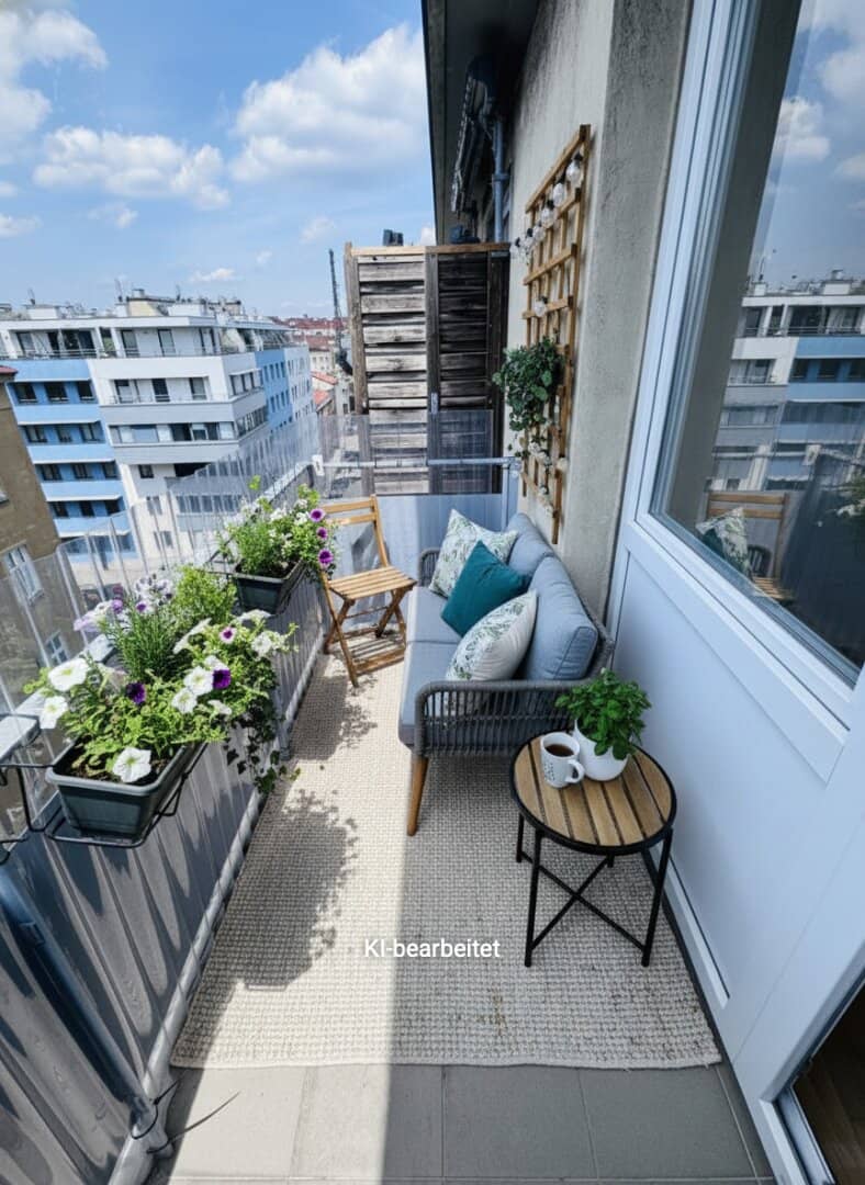 Apartment near U1 balcony in quiet courtyard