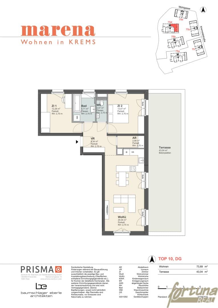 marena - 3-Room Penthouse with Rooftop Terrace