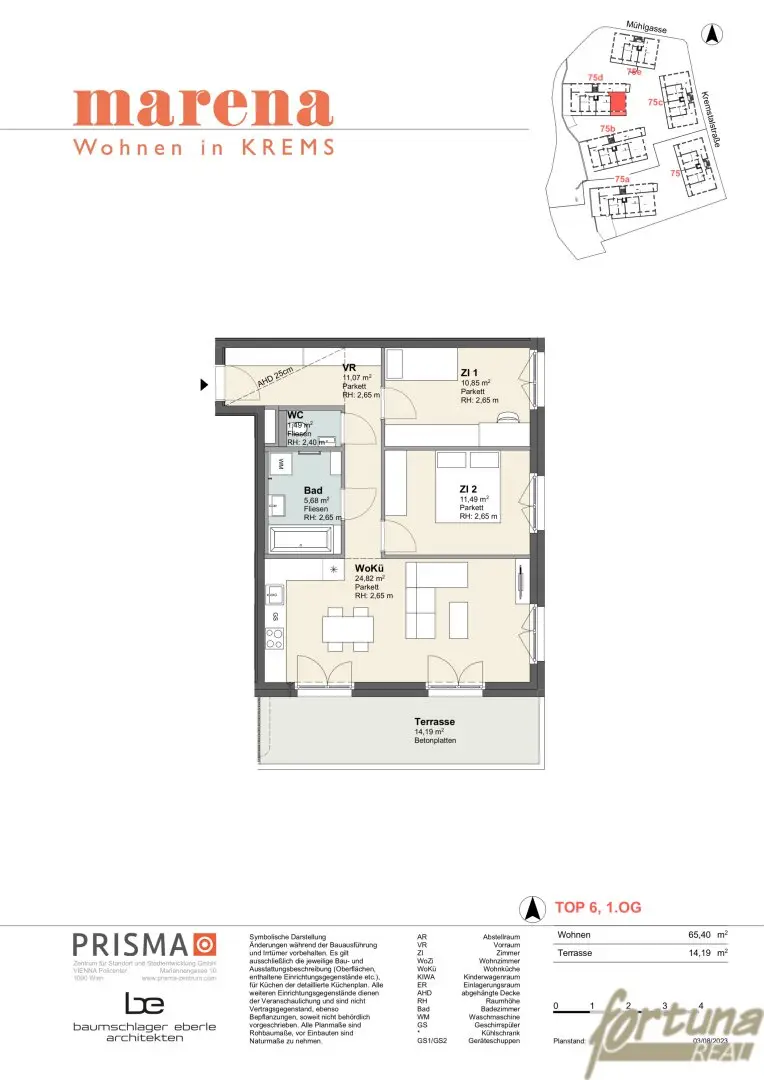Wohnung Erstbezug Neubau Terrasse