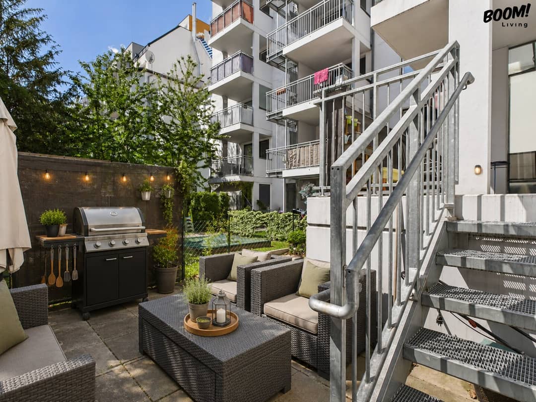 Wohnung mit Garten und Terrasse in Grünlage