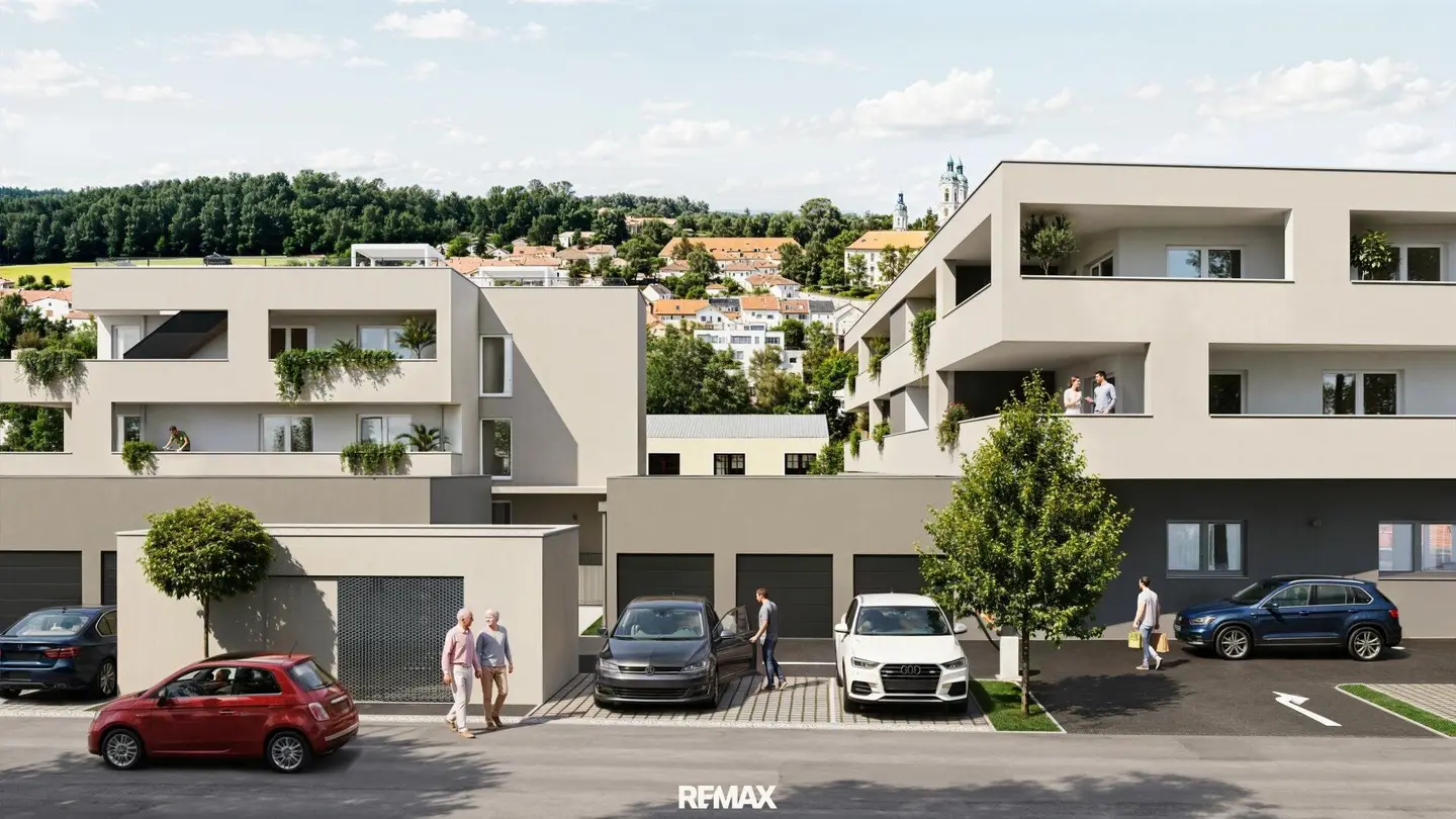 Wohnung Erstbezug Bright living spaces Balkon