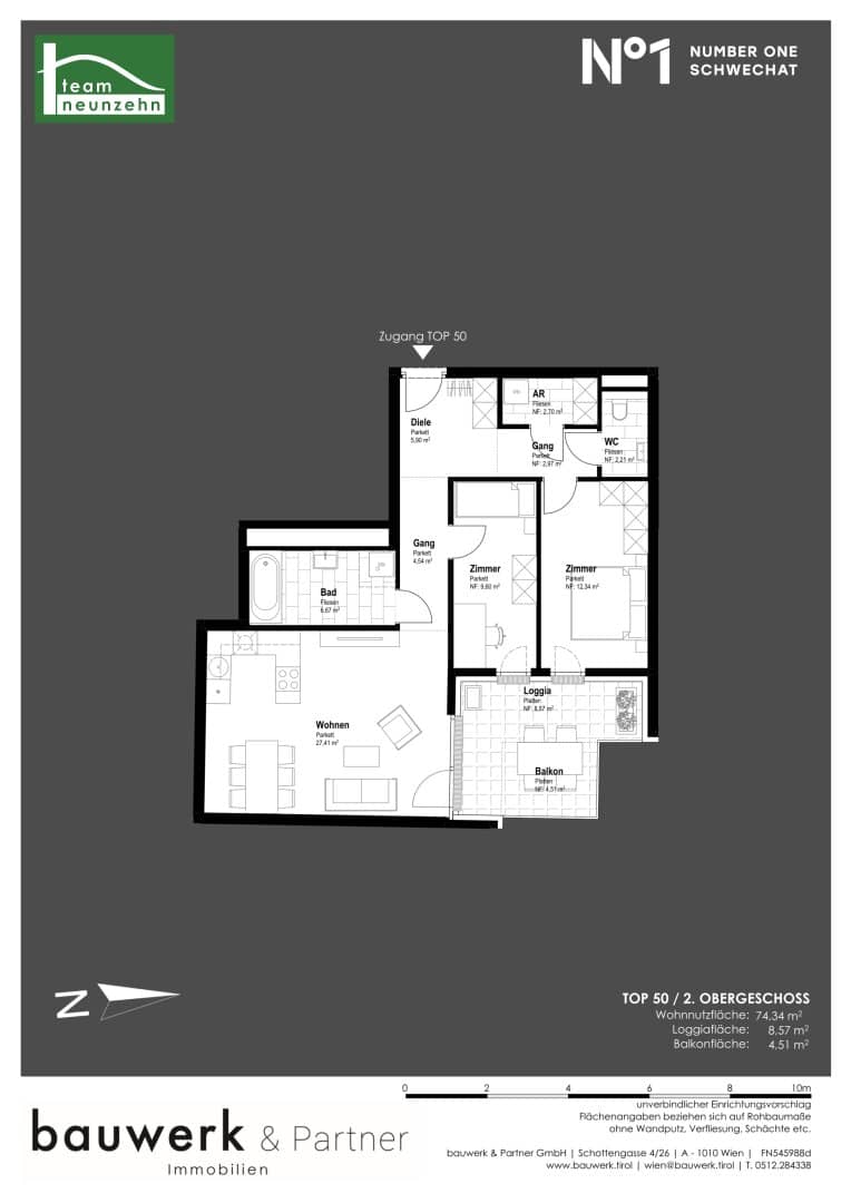 Apartment new build first occupancy loggia