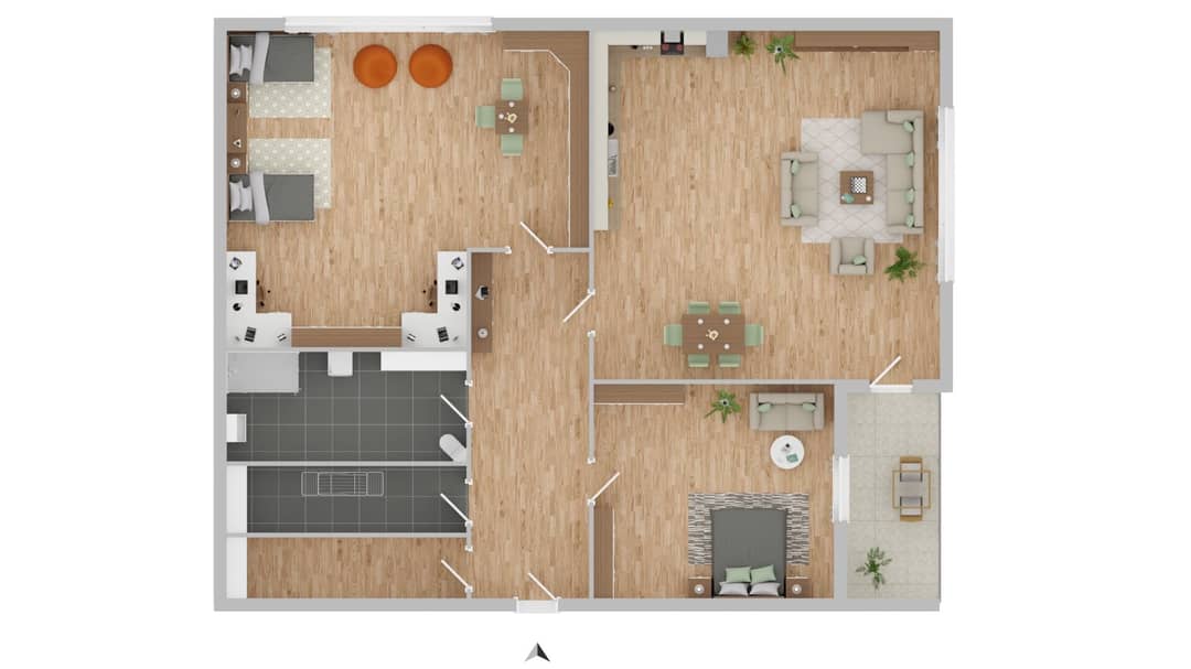 Renovated apartment centrally located
