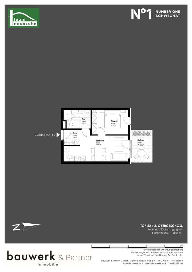Wohnung Neubau Erstbezug Balkon