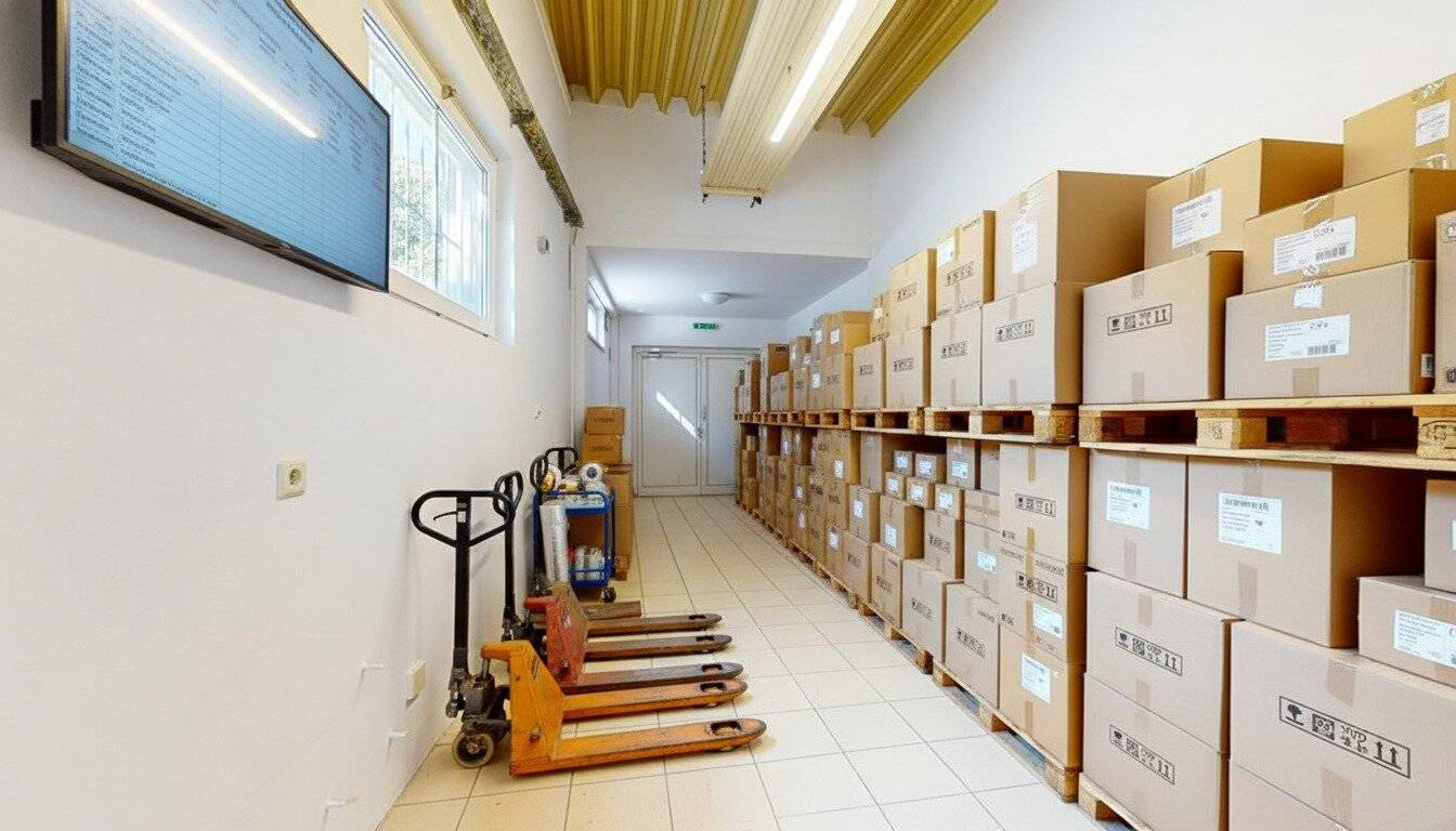 Versatile commercial space with storage and loading area in central location