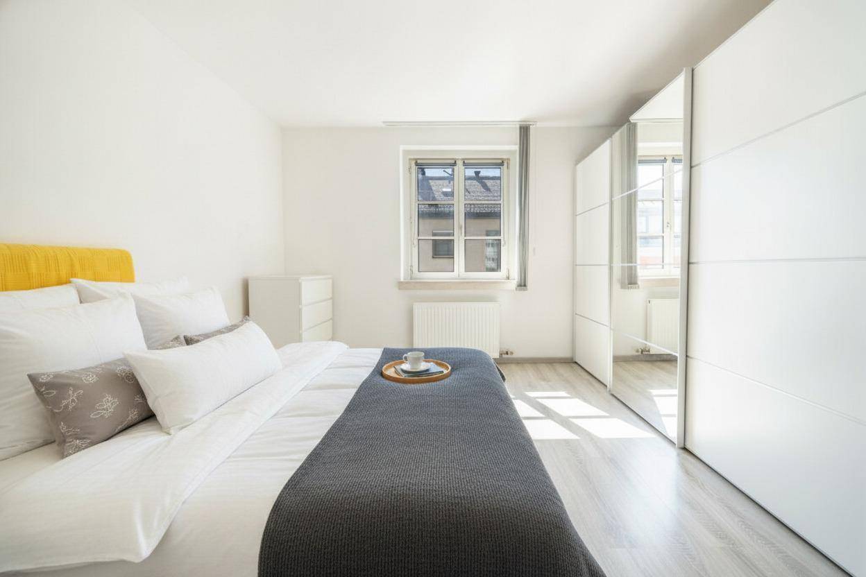 Wohnung im Zentrum nahe der Salzach mit zwei Balkonen