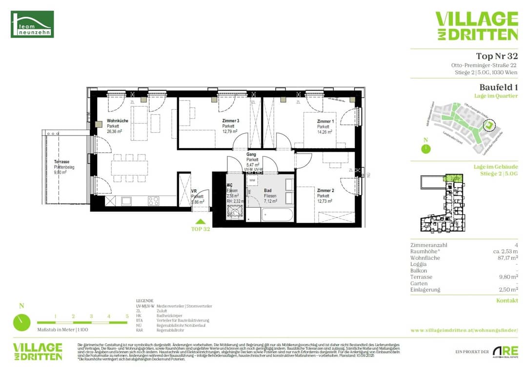 Wohnung Erstbezug Neubau Terrasse nahe Belvedere