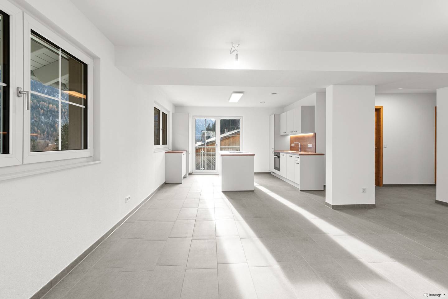 Ground floor apartment balcony terrace