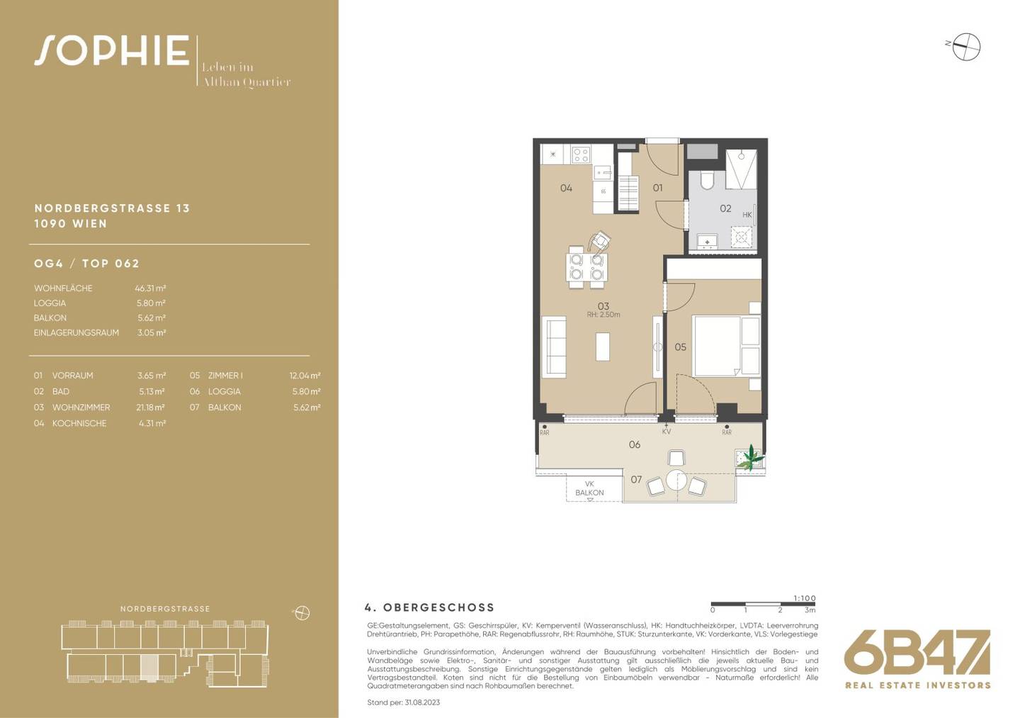 Apartment new build balcony high quality