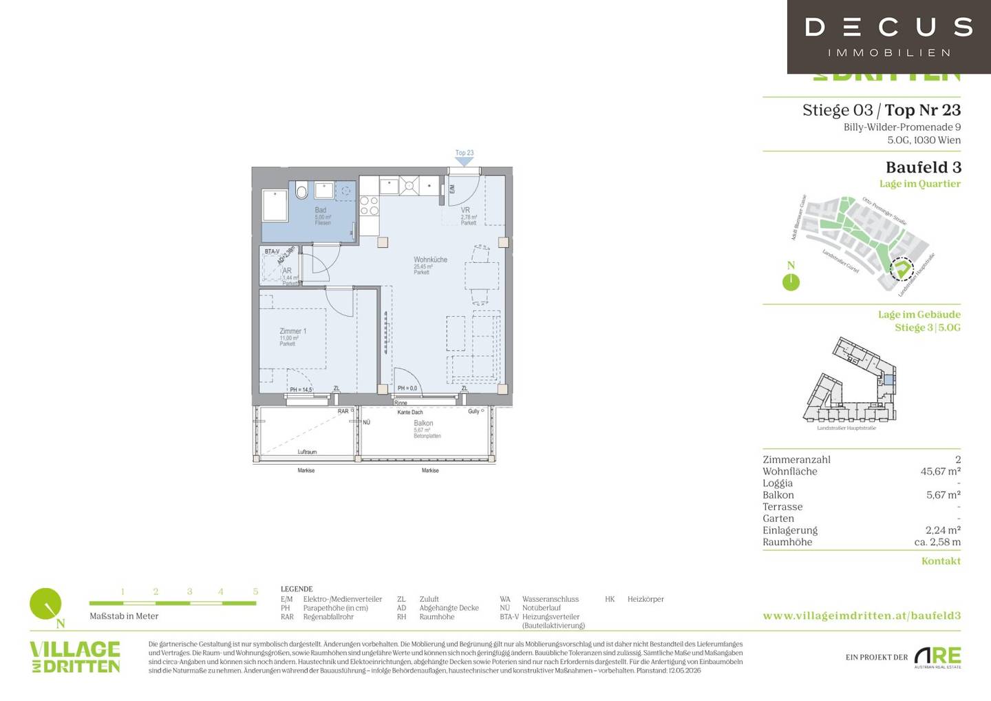 Apartment new build balcony St Marx