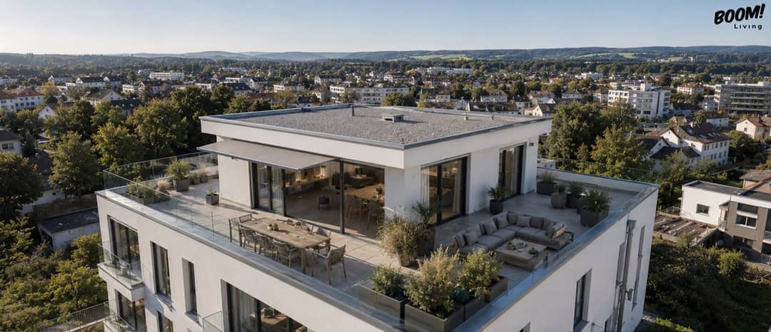 Dachgeschosswohnung Dachterrassen Weitblick