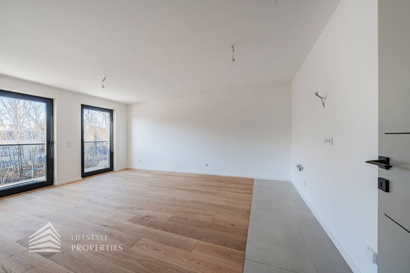 Newly built apartment with underfloor heating