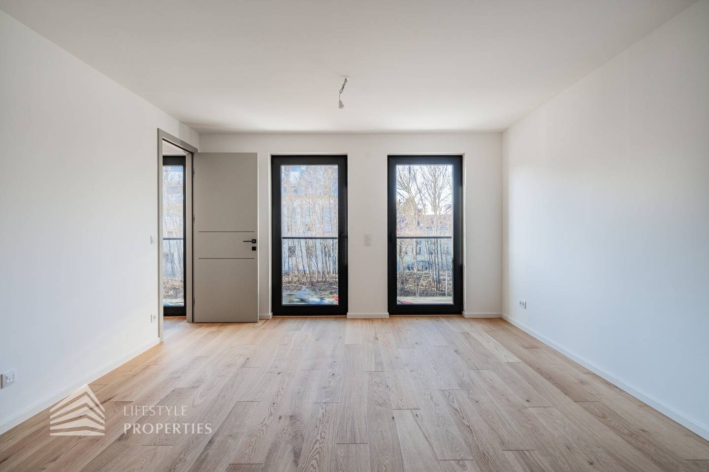 Newly built apartment with underfloor heating