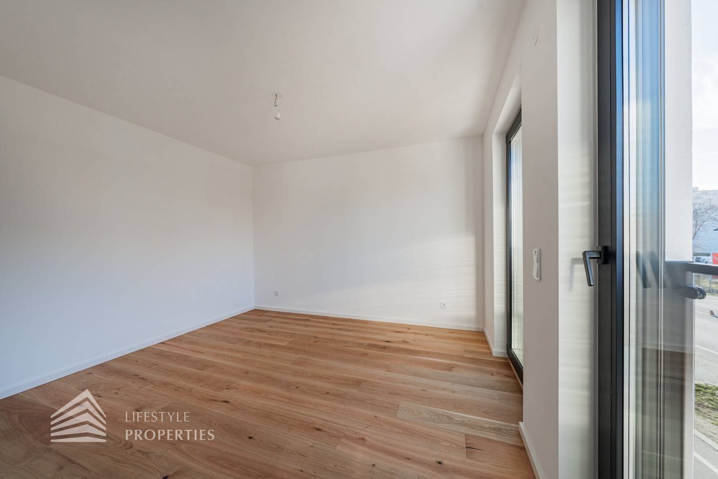 Newly built apartment with underfloor heating