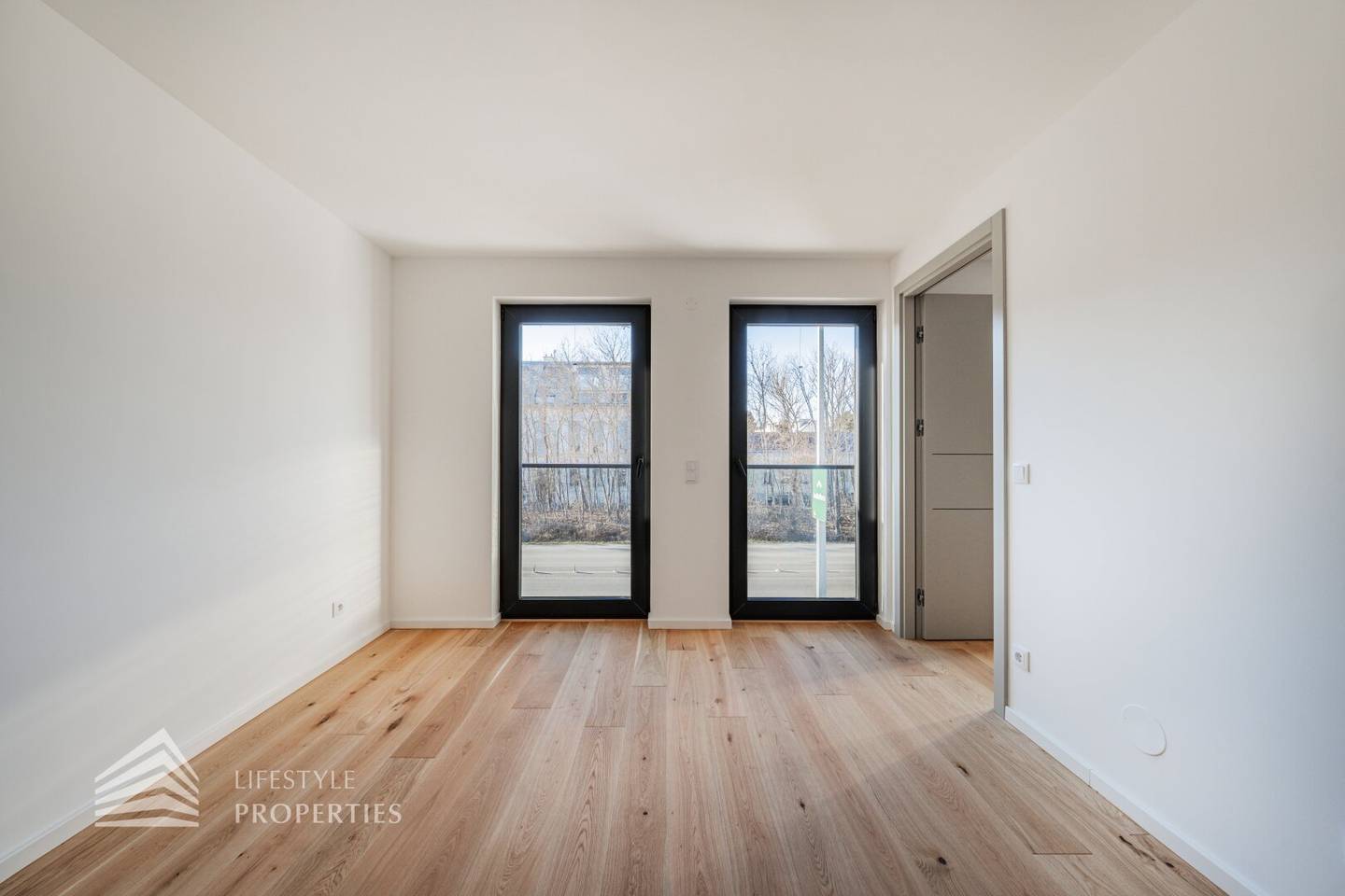 Newly built apartment with underfloor heating