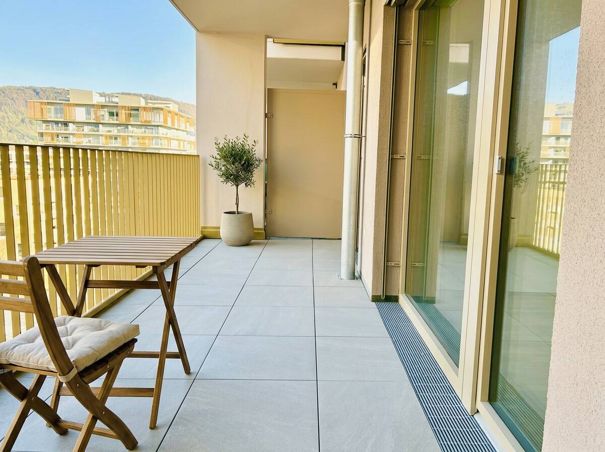 Wohnung Erstbezug Südwestbalkon Hochwertige Einbauküche
