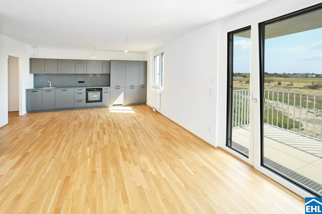 Apartment with a spacious terrace and open plan kitchen