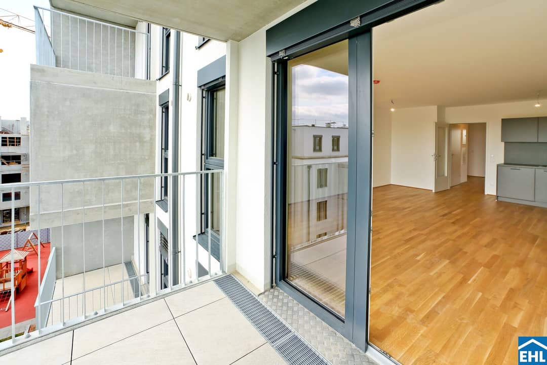 Wohnung mit Wohnküche und Balkon in Grünlage