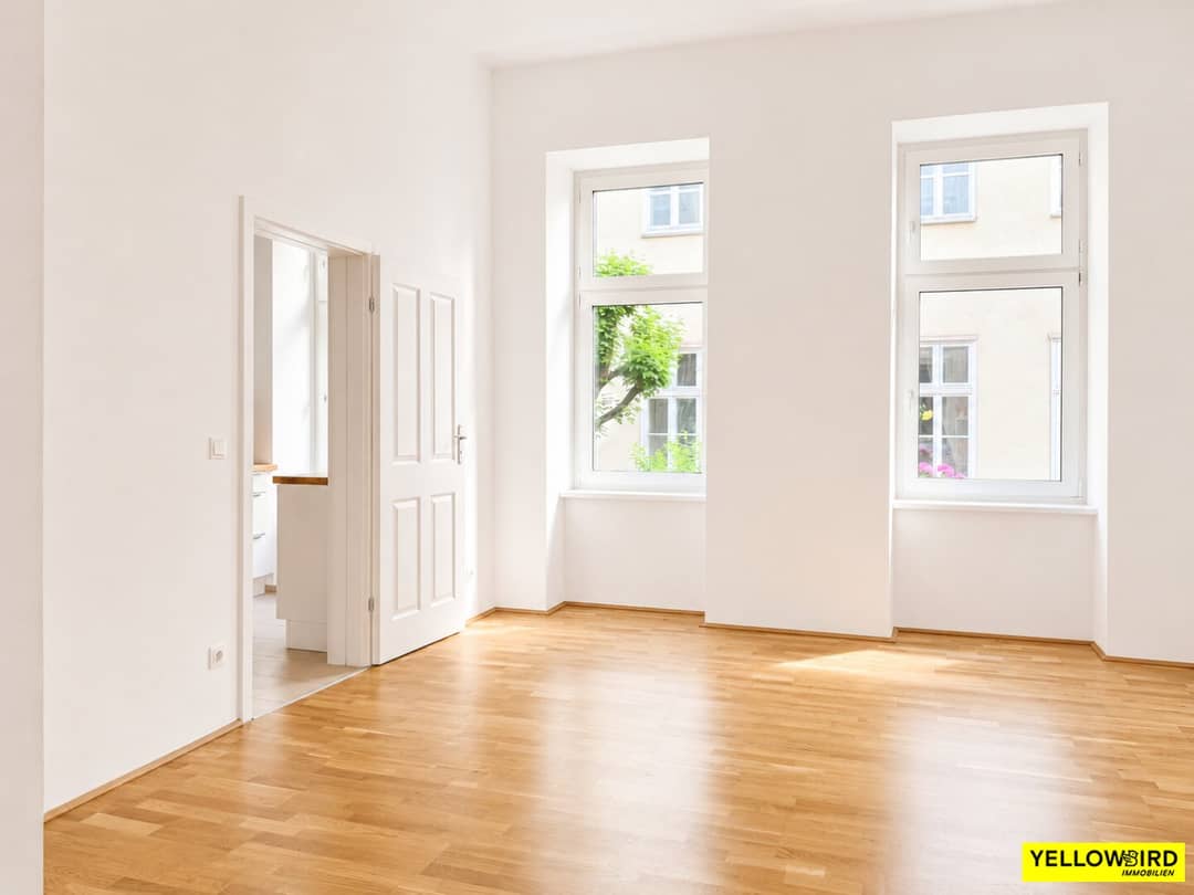 Altbauwohnung ruhige Innenhoflage Balkon