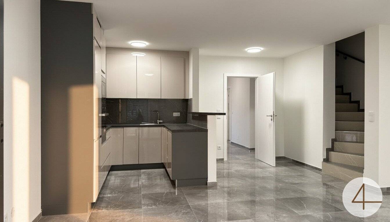 Modernes Reihenhaus mit Dachterrasse und Garten Erstbezug