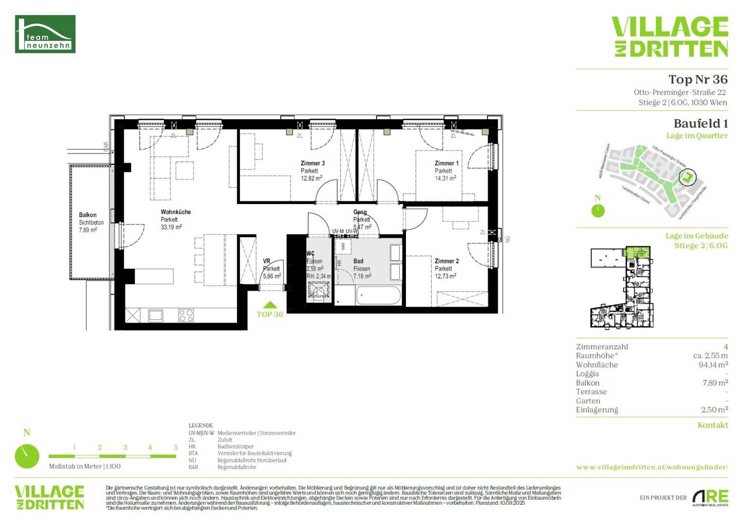 Lichtdurchflutete große 4- Zimmer Traumwohnung im Herzen des 3. Wiener Bezirks