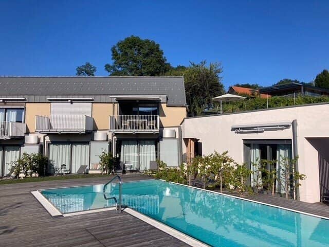Wohnung Südsteiermark Infinitypool Terrasse