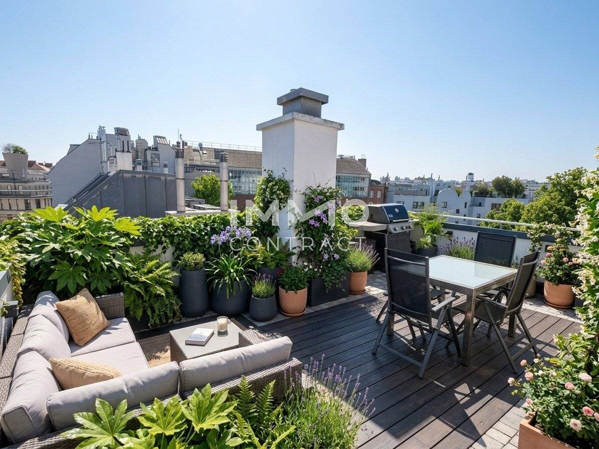 Attic apartment terrace Mariahilfer Street